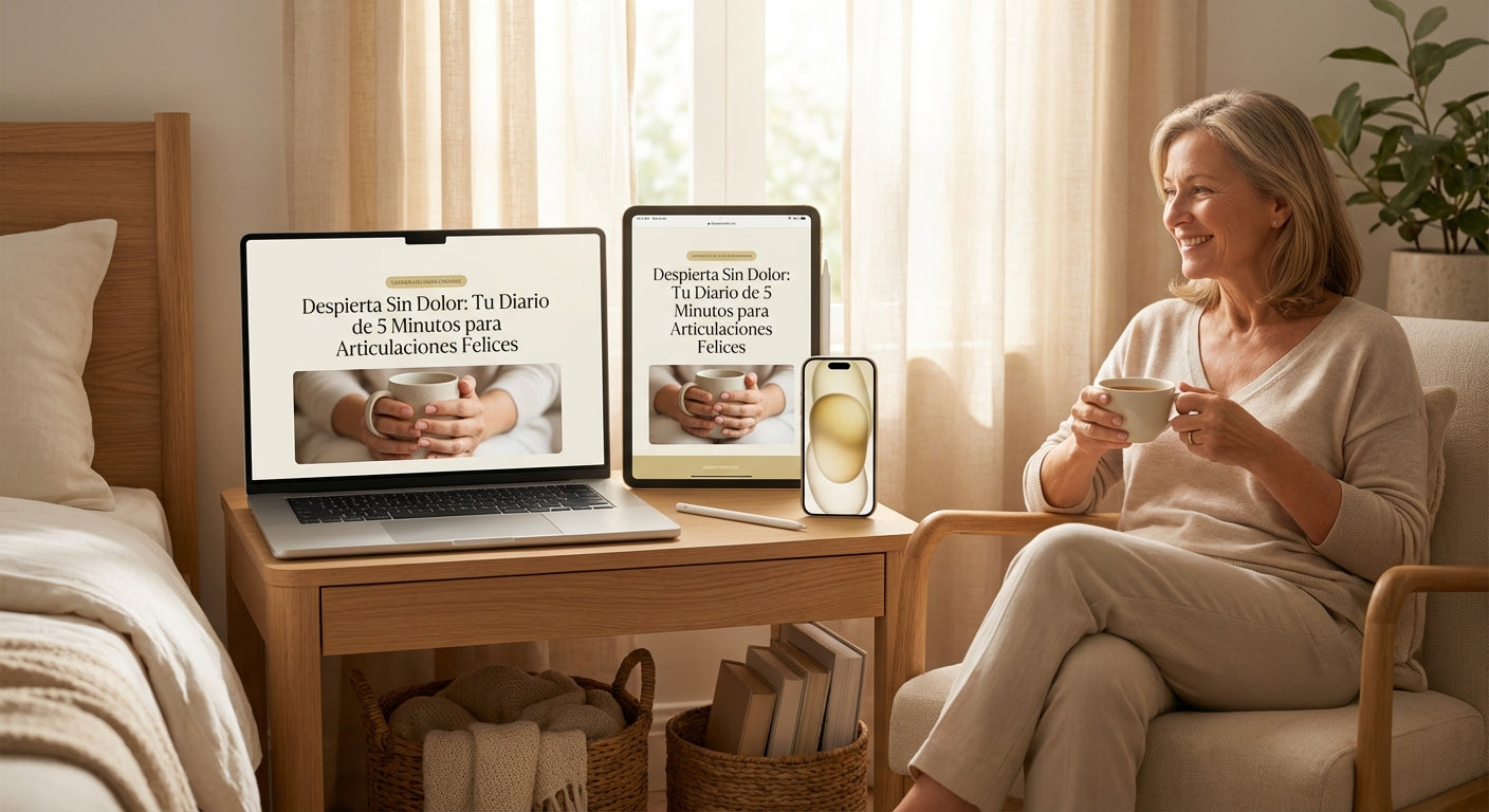 “DESPIERTA SIN DOLOR: TU DIARIO DE 5 MINUTOS PARA ARTICULACIONES FELICES”
